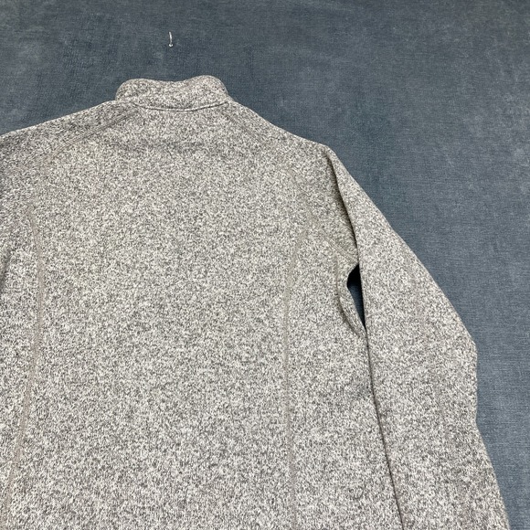 Patagonia Worn Wear Better Sweater Womens Medium Heather Gray Fleece Jersey Trim - Picture 16 of 16